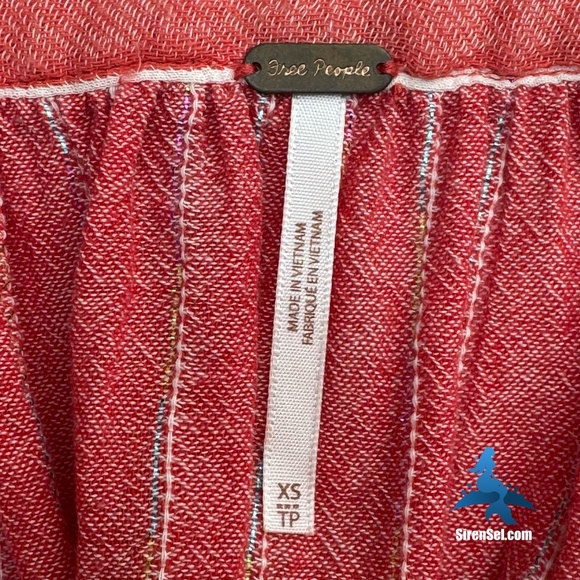 1134 NWOT Free People See Saw Top - Size XS (oversize) - Red - Picture 7 of 16